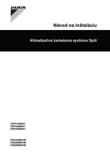 FDYP125-250B8V1_FDQ125-250B8V3B_4PWSK23694-6_Installation manuals_Slovakian download